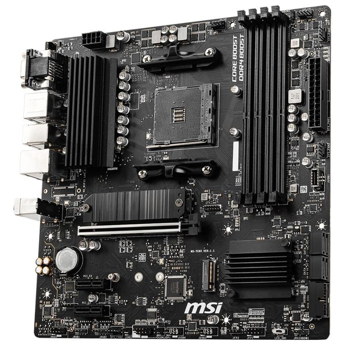 MSI 7C95-017R PRO-VDH Scheda madre micro ATX AMD B550 DDR4 Dual-channel M.2 HDMI 2.1 DisplayPort VGA colore Nero