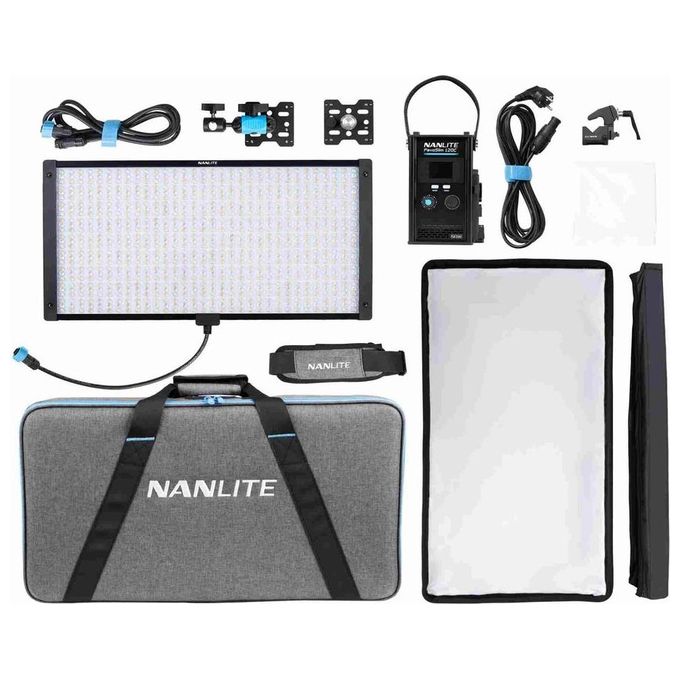 Nanlite PS120C PavoSlim 120C Pannello LED RGBWW 150 W 2700-7500 K CRI 96 TLCI 97 colore Nero
