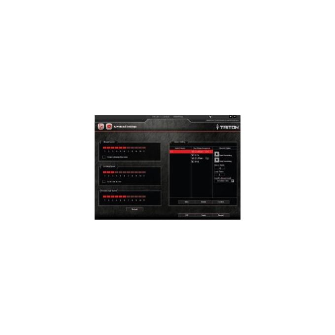 Atlantis Land P009-X905 Triton Mouse Gaming Ottico 7000 DPI 7 Pulsanti Programmabili Illuminazione RGB colore Nero