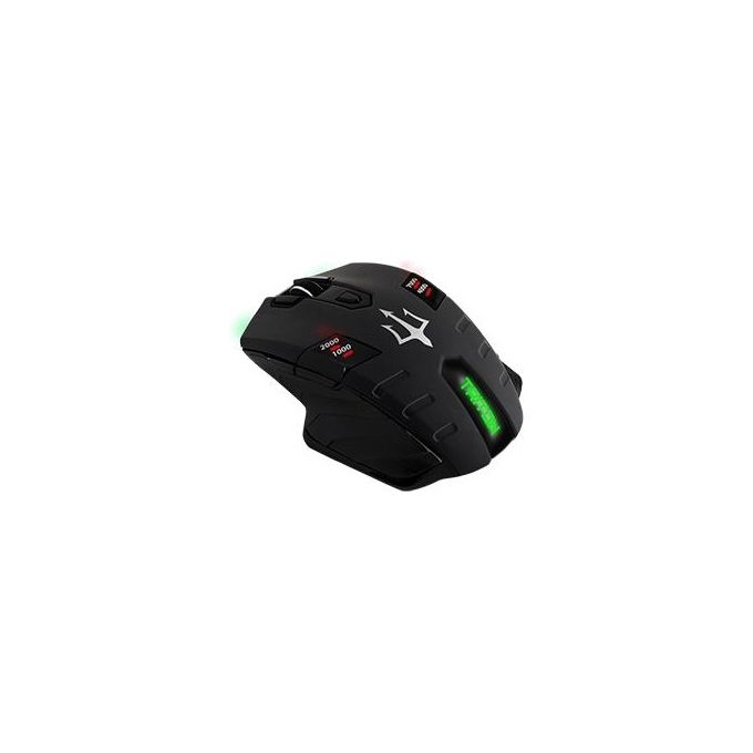 Atlantis Land P009-X905 Triton Mouse Gaming Ottico 7000 DPI 7 Pulsanti Programmabili Illuminazione RGB colore Nero