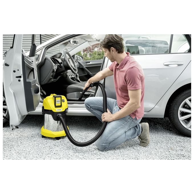 Karcher 1.629-950.0 Aspiratore Solidi Liquidi WD 3 Battery Premium Capacita' Vano di Raccolta Capacita' 17 Litri