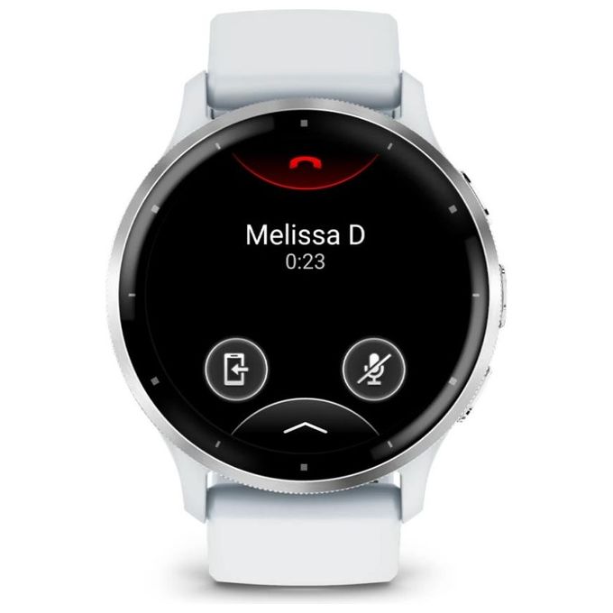 Garmin 010-02784-00 Venu 3 Smartwatch 45 mm Display AMOLED 3,56 cm (1,4'') Risoluzione 454 x 454 Pixel Touch Screen Wi-Fi GPS 8 GB Memoria Interna Batteria 14 Giorni Resistenza 5 ATM colore Argento Bianco