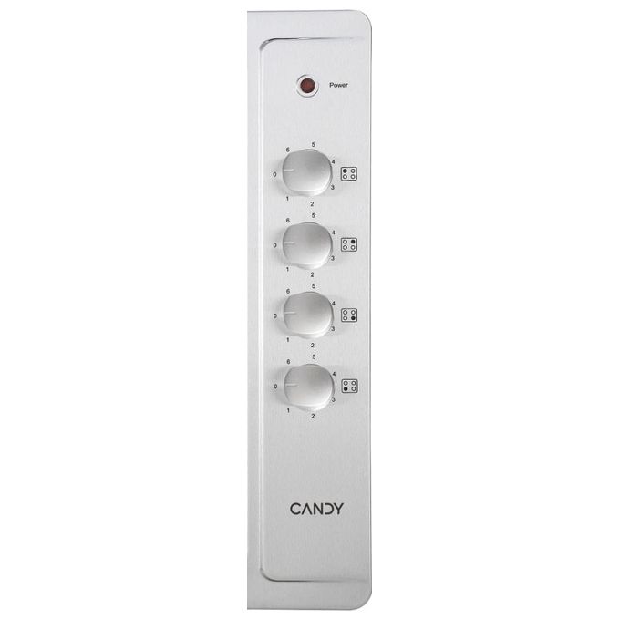 Candy CLE64KX Piano cottura elettrico 58 cm 4 piastre sigillate manopola colore Acciaio inox