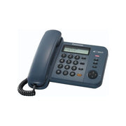 Panasonic KX-TS580GC Telefono con cavo Display LCD a 2 righe Rubrica 50 contatti Vivavoce Memoria chiamate colore Blu scuro