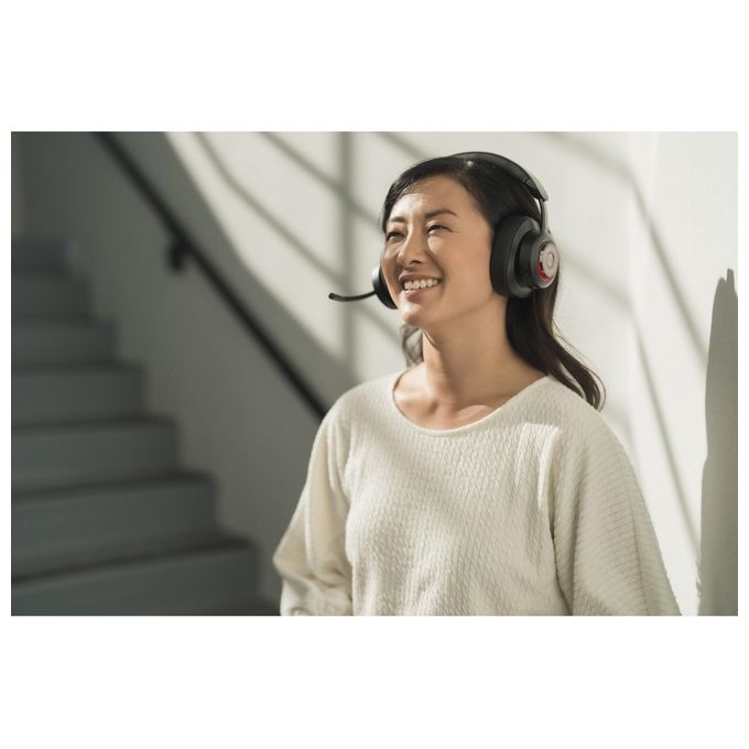 Kensington K83452WW Cuffie over-ear Bluetooth H3000 Cancellazione Rumore Attiva con AI Durata Batteria 60 h Connessione Bluetooth 5.2 colore Nero