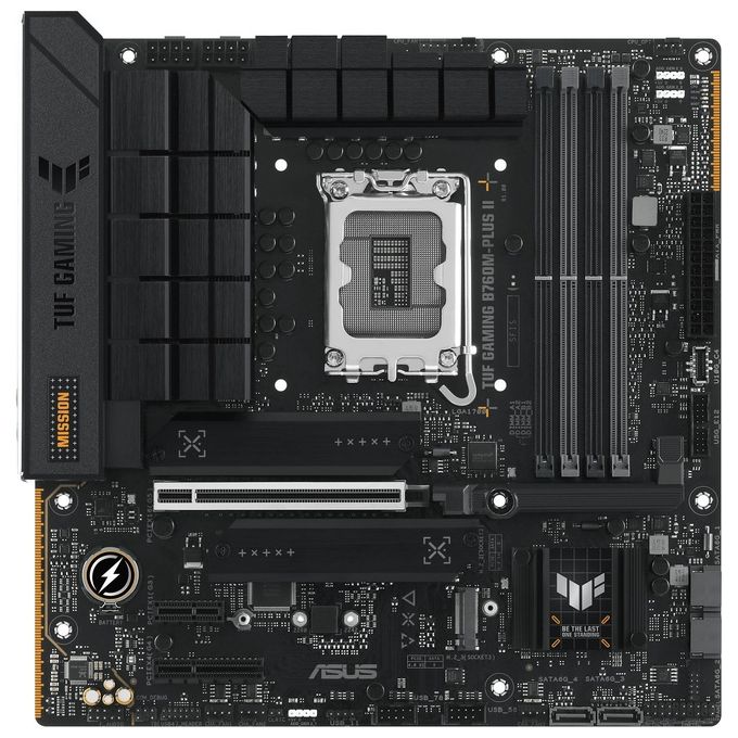 ASUS 90MB1HD0-M0EAY0 TUF GAMING B760M-PLUS II Scheda Madre Intel LGA 1700 mATX DDR5 PCIe 5.0 USB Type-C 10Gbps Realtek 2.5GbE colore Nero