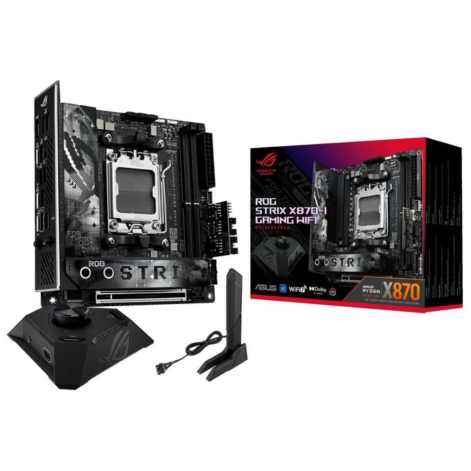 ASUS 90MB1IW0-M0EAY0 ROG Strix X870-I Scheda madre AM5 DDR5 USB4 Wi-Fi 7 Mini-ITX colore Nero