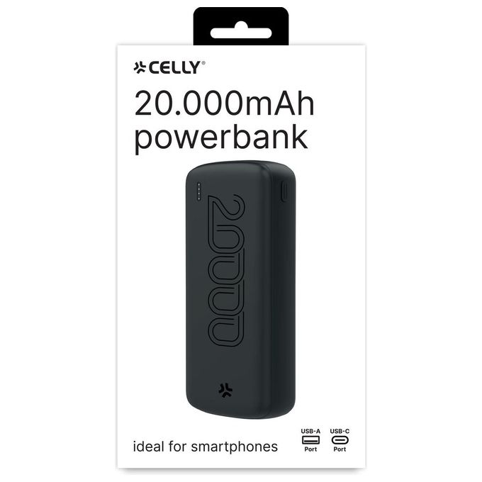 Celly PowerBank Energy 20000mAh Evo Nero
