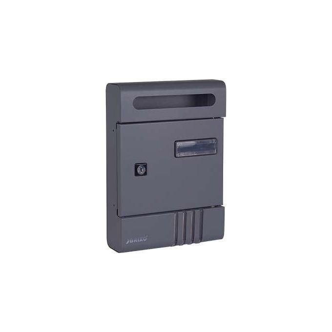Brixo 048024 Pippo Cassetta Postale per Interno in Ferro 20,5x6,5x29 cm colore Grigio Ghisa