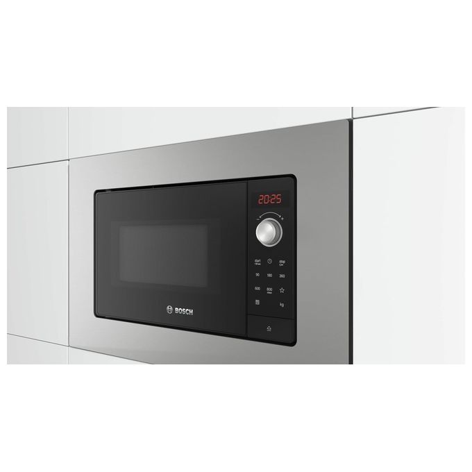Bosch BEL623MS3 Serie 2 Forno a microonde da incasso con grill 20 L 800 W 5 livelli di potenza colore Acciaio Inox