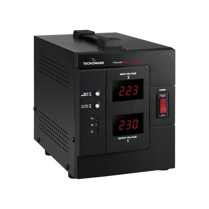 Tecnoware Stabilizzatore Elettronico 2000Va-1600W Out:230vac con Display In-out