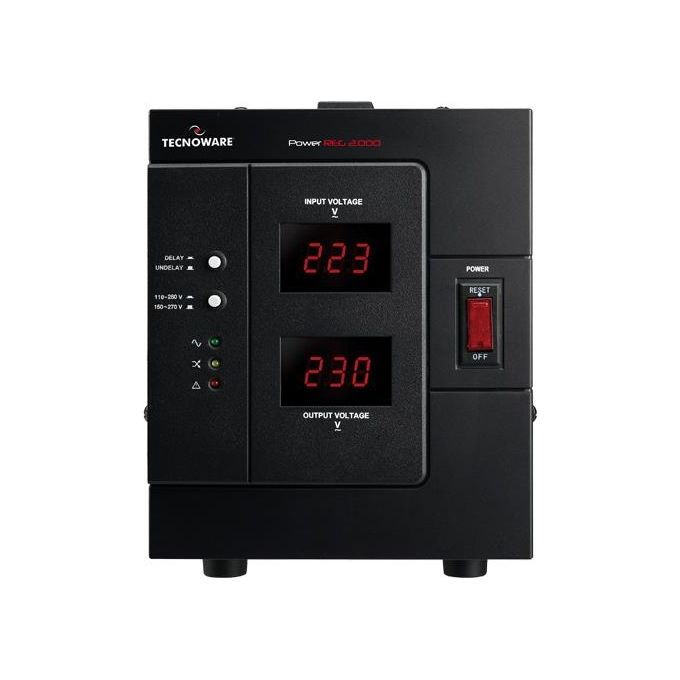 Tecnoware Stabilizzatore Elettronico 2000Va-1600W Out:230vac con Display In-out