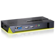 LevelOne KVM-0421 Switch KVM USB 4 Porte con Supporto Audio Risoluzione 2048 x 1536 Pixel colore Nero Verde