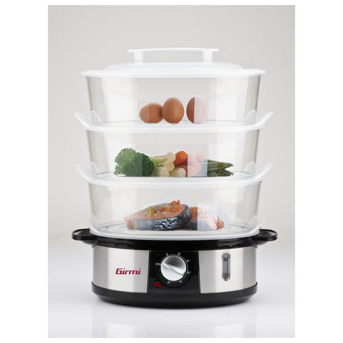 Girmi Girmi Vp26. Ideale per una Cucina sana e Ricca di Principi Nutritivi. Struttura a 3 Livelli , Capacitã : 12 l