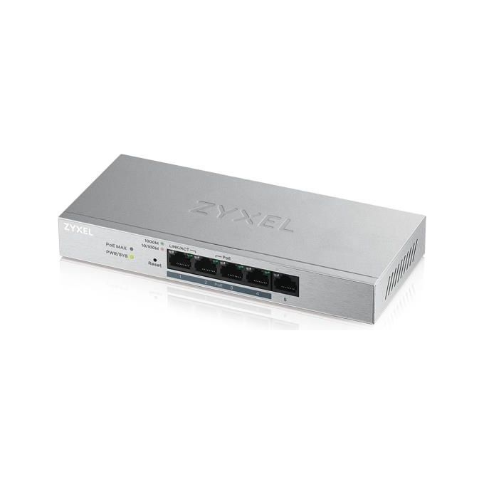 Zyxel Gs1200-5Hp-eu0101f Network Switches 5 Port Gb Poe+ Web Smart In Managed
