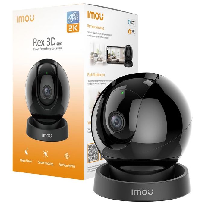 Imou Rex 3d 2k Telecamera da Interno a 360° con Sense e Riconoscimento Movimento Umano ed Animali con Messaggio Personalizzato