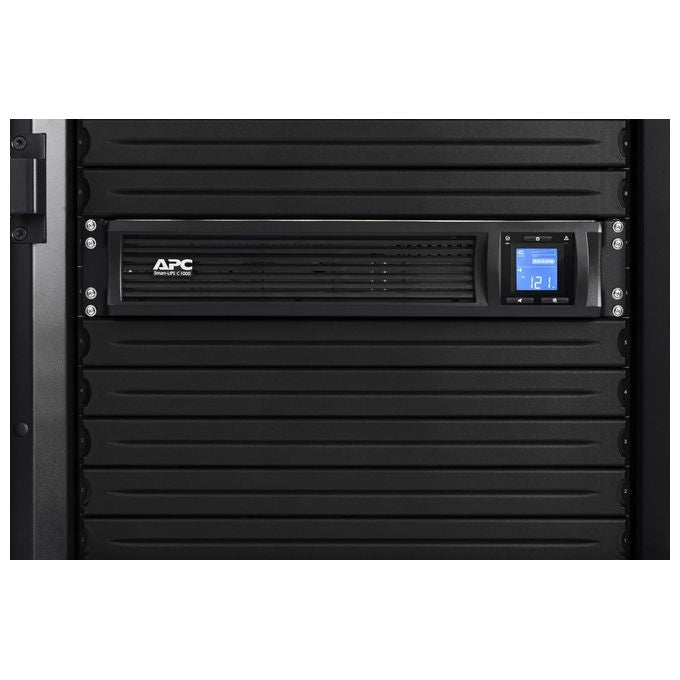 Apc Smart-UPS C Ups Montabile in Rack 230V c.a. V 600W 1000 VA Usb Serial Connettori di Uscita 6 2U Nero con APC SmartConnect