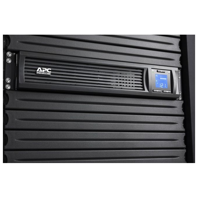 Apc Smart-UPS C Ups Montabile in Rack 230V c.a. V 600W 1000 VA Usb Serial Connettori di Uscita 6 2U Nero con APC SmartConnect