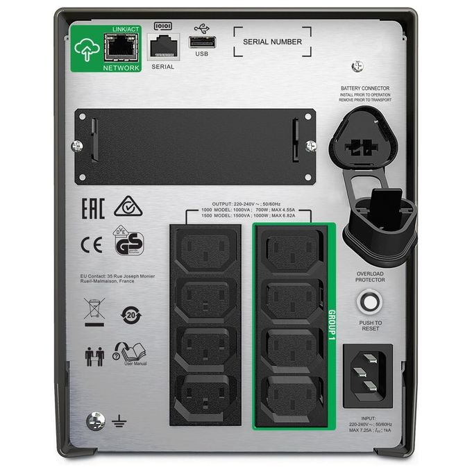 APC SMT1500IC Gruppo di continuita' UPS Smart-UPS 1500VA LCD 230V 10 prese