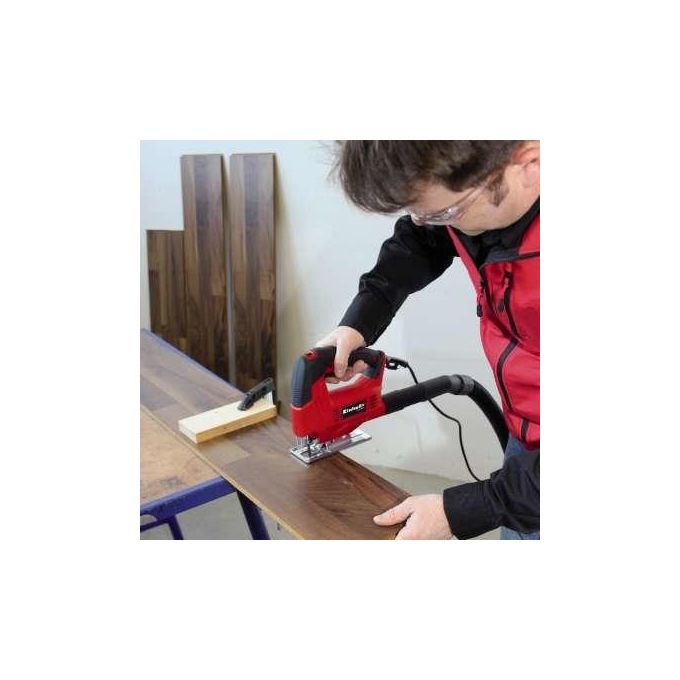Einhell 4321135 TC-JS 60-1 Seghetto alternativo 400 W regolazione elettronica velocita' taglio legno 60 mm metallo 6 mm plastica 10 mm inclinazione 45° colore Nero Rosso