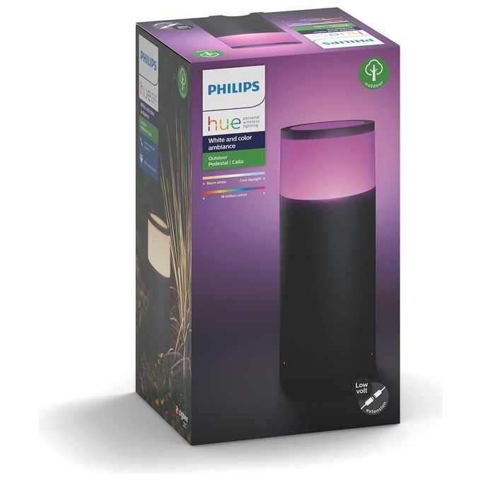Philips Lighting Hue White And Color Calla Palo da Esterno Estensione Integrata 8W Nero