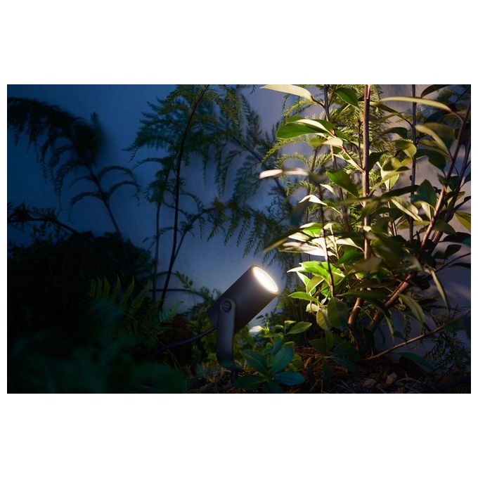 Philips Hue White and Color Lily Faretto da Esterno Estensione Integrata 8W Nero
