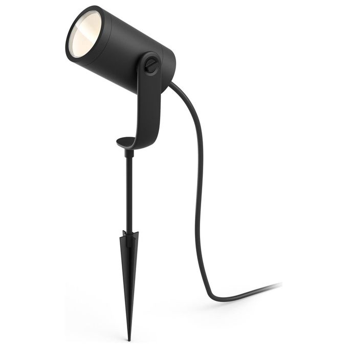 Philips Hue White and Color Lily Faretto da Esterno Estensione Integrata 8W Nero