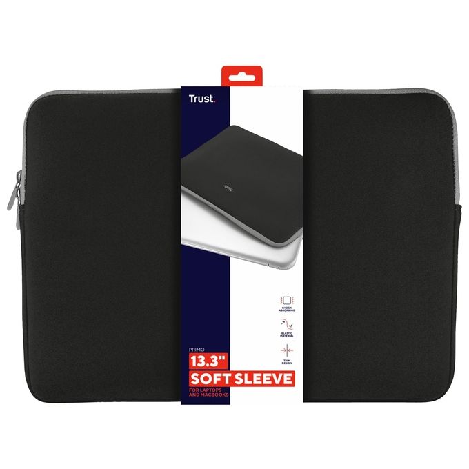 Trust 21251 Custodia Morbida per Portatili da 13,3'' Nero