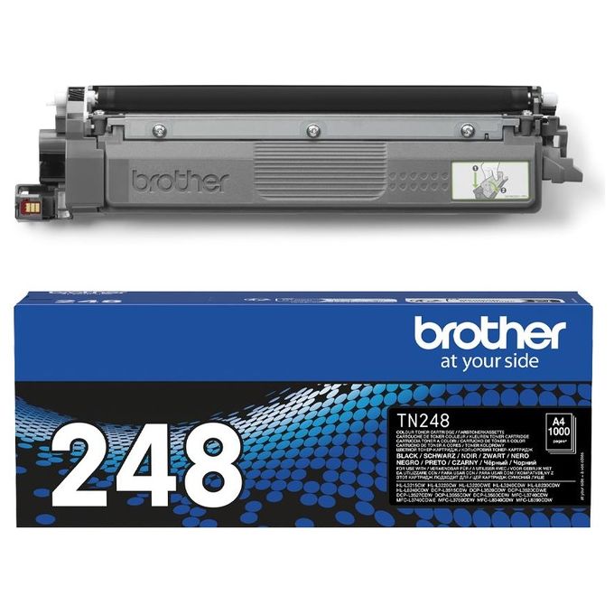 Brother TN-248BK Toner Originale per Stampanti Laser a Colori Serie 3000 e 8000 1000 pagine colore Nero