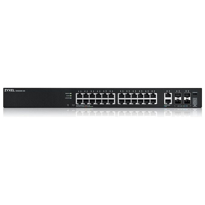 Zyxel XGS2220-30-EU0101F XGS2220 Switch Gestito Layer 3 Lite 24 porte Gigabit 2 porte 10G 4 SFP+ colore Nero