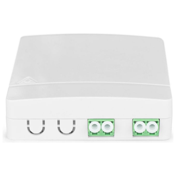 Digitus DN-931096 Alloggiamento FTTH Fibra Ottica 2 Porte LC-APC Duplex Singlemode Montaggio a Parete colore Bianco