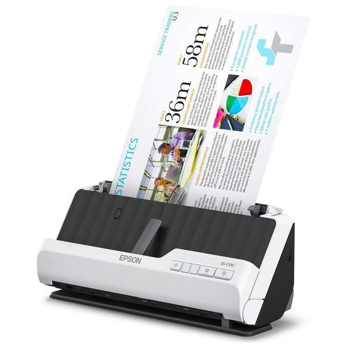 Epson B11B272401 DS-C330 Scanner con ADF + alimentatore di fogli 600 x 600 DPI A4 colore Nero Bianco