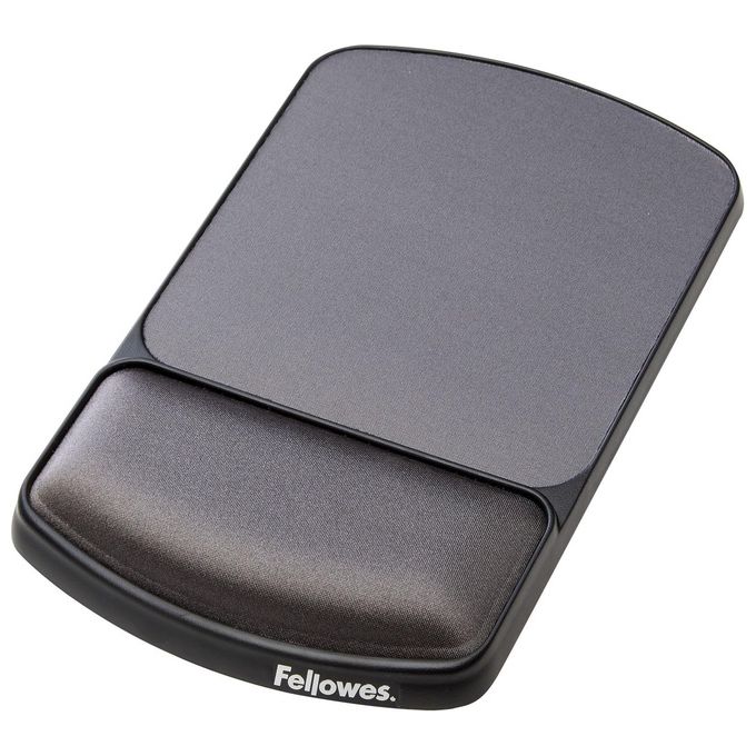 Fellowes 9374001 Tappetino mouse con poggiapolsi in gel regolabile in altezza colore Grafite