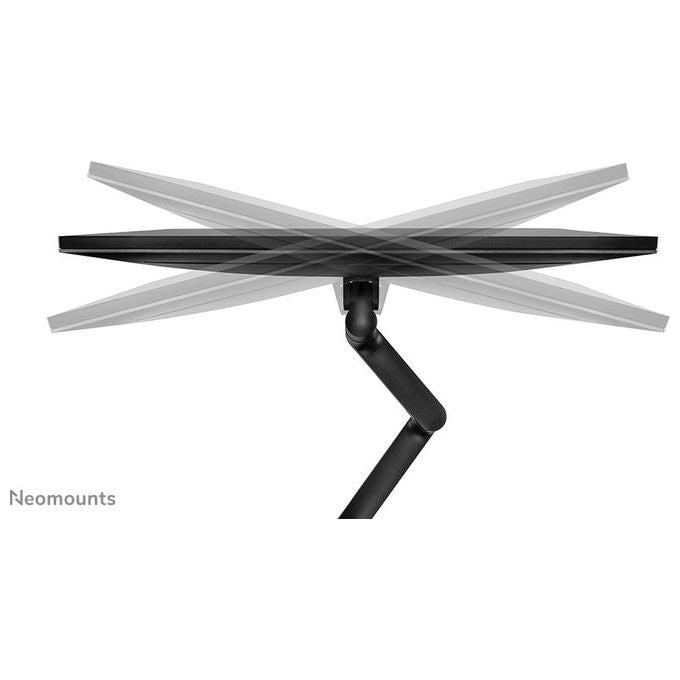 Neomounts W128434745 DS60-425BL2 Braccio per Monitor da Scrivania 2 Schermi Fino a 27'' 8 Kg Regolabile Altezza Profondita' Rotazione 360° colore Nero