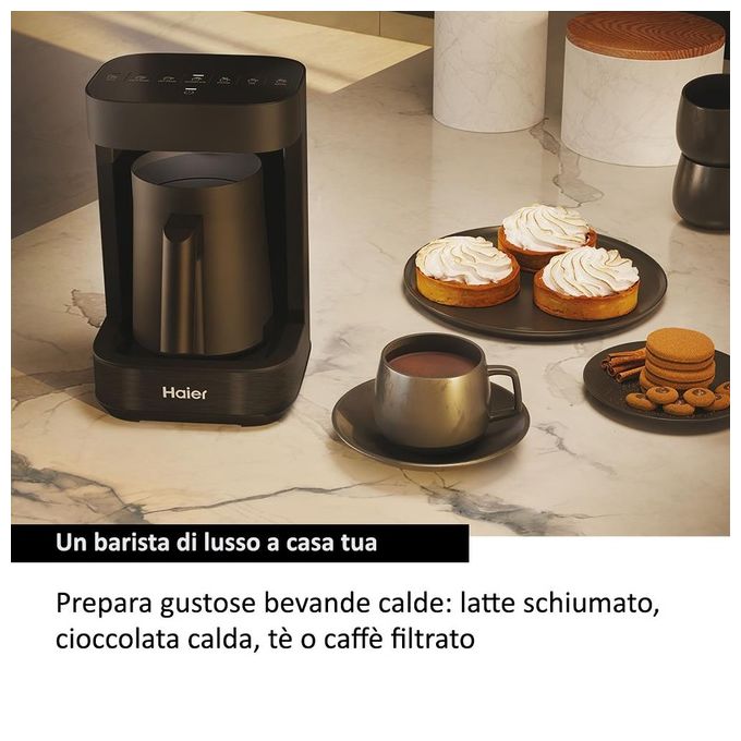 Haier Multi Beverage I-Master Serie 5 Nero Salvaspazio 3 in 1 6 Programmi Automatici