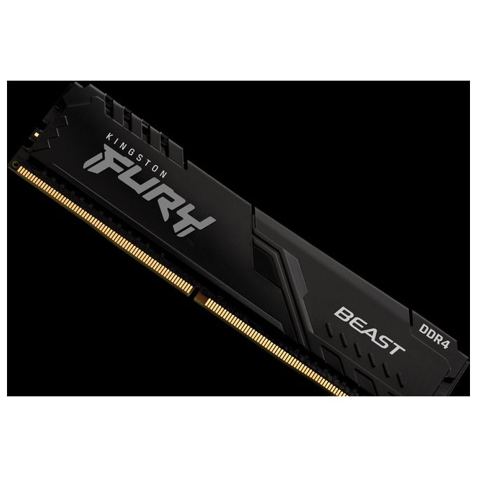 Kingston KF432C16BBK2-32 FURY Beast Memoria RAM 32GB DDR4 3200MHz CL16 DIMM Kit 2x16GB XMP 2.0 colore Nero