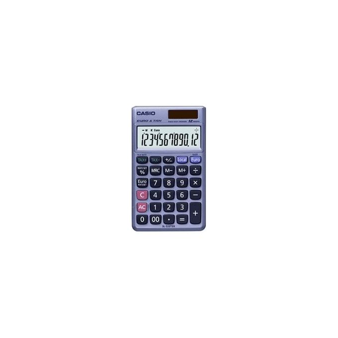 Casio Calcolatrice SL-320TER con Display LCD Leggera e Compatta
