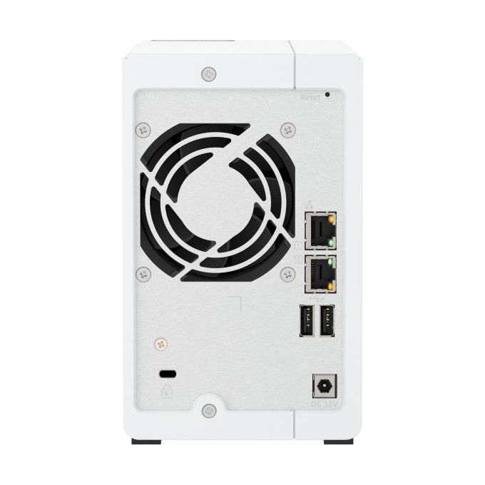 Qnap TS-216G NAS Storage Tower 2 Bay ARM Cortex-A55 Quad-Core 2.0 GHz 4 GB RAM 2.5GbE colore Bianco