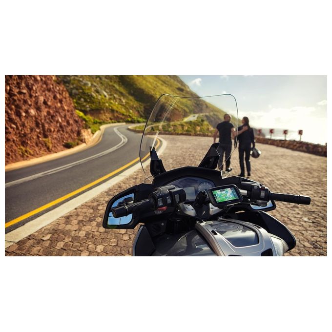 TomTom 1GF0.002.11 Rider 550 Premium Pack Navigatore GPS per Moto con Display Touch 4.3'' Aggiornamenti Wi-Fi Mappe Europa 16 GB colore Nero