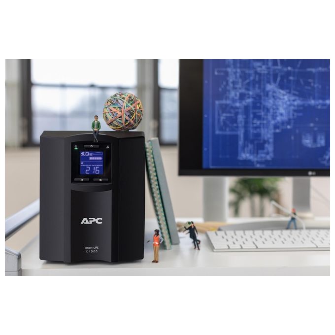 APC SMC1000IC Smart-UPS SMC1000IC UPS 220-230-240 V c.a. V 600 Watt 1000 VA USB connettori di uscita 8 nero