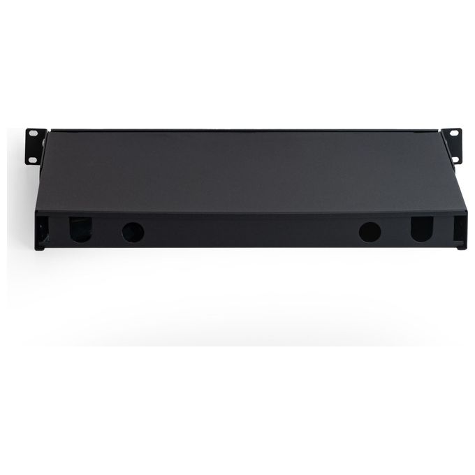 Link Cassetto Fibra Ottica 24 Porte per Adattatori Sc Duplex 1 Unita' per Installazione 19'' Nero Vuoto