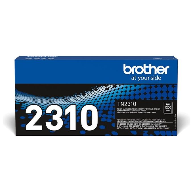 Brother TN2310 Nero originale cartuccia toner per DCP L2500, L2520, L2540, HL-L2300, L2340, L2360, L2365, MFC L2700, L2720, L2740