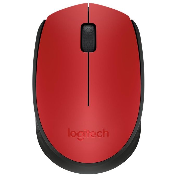 Logitech M171 Mouse Wireless Rosso