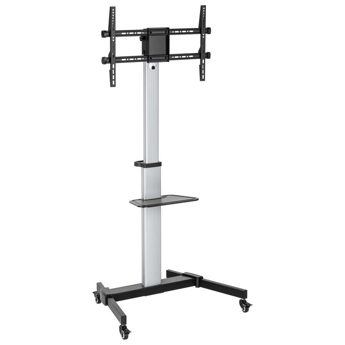 Equip 650630 Carrello LFD rotante da 37-86 pollici Supporto fino a 50 Kg Rotazione 90° Inclinazione -10° +5° VESA max 600x400 colore Argento