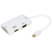 Link adattatore mini displayport maschio 1.2 a dvi+hdmi 4kx2k+vga femmina