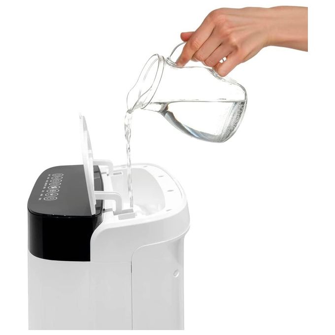 Macom 984 Bladeless Cyclone Raffrescatore Evaporativo senza Pale 6,5 L 420 m³-h 6 velocita' Timer 12 h 60 dB colore Bianco