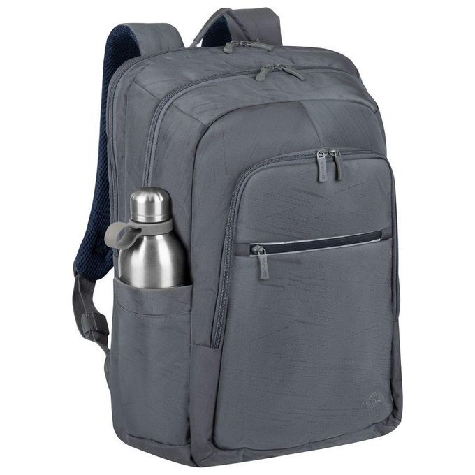RivaCase 7569 Alpendorf Eco Zaino per Notebook fino a 17.3'' realizzato in Poliestere Riciclato (RPET) resistente all'acqua con scomparto imbottito per laptop e tablet colore Grigio