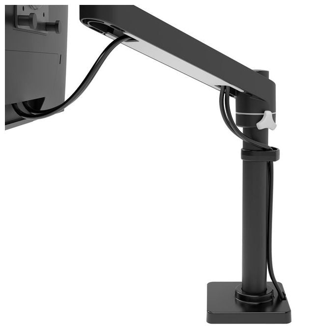 ERGOTRON 45-669-224 NX Monitor Arm Supporto per Monitor Singolo fino a 34'' e 8 Kg VESA 75x75 100x100 mm Rotazione 360° Inclinazione 30° Altezza Regolabile 199-447 mm colore Nero