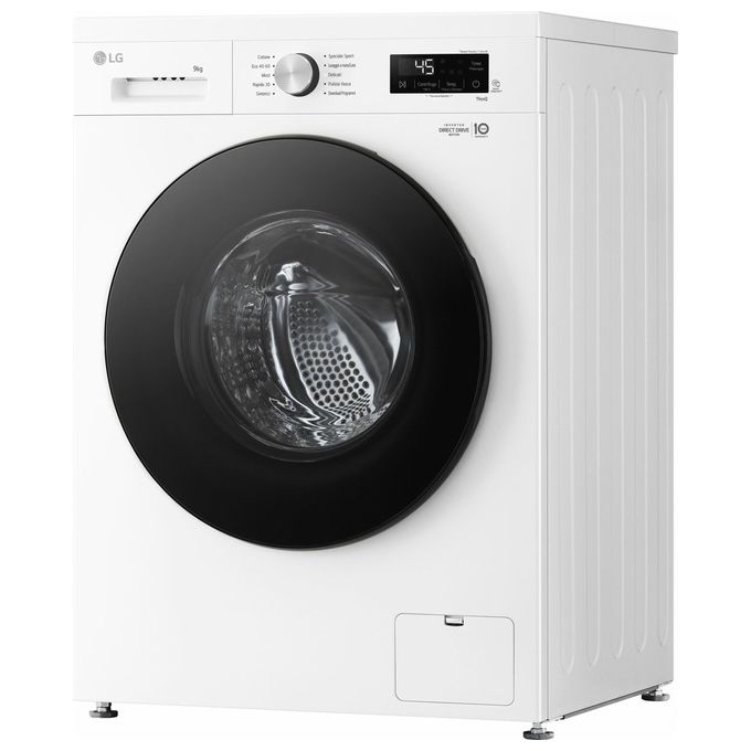 LG F4NX1009NWB Serie X1 - Lavatrice a carica frontale 9 kg, 1400 rpm, Classe A, 6 Motion Direct Drive, Allergy Care, Wi-Fi, (85x60x55 cm), Bianco