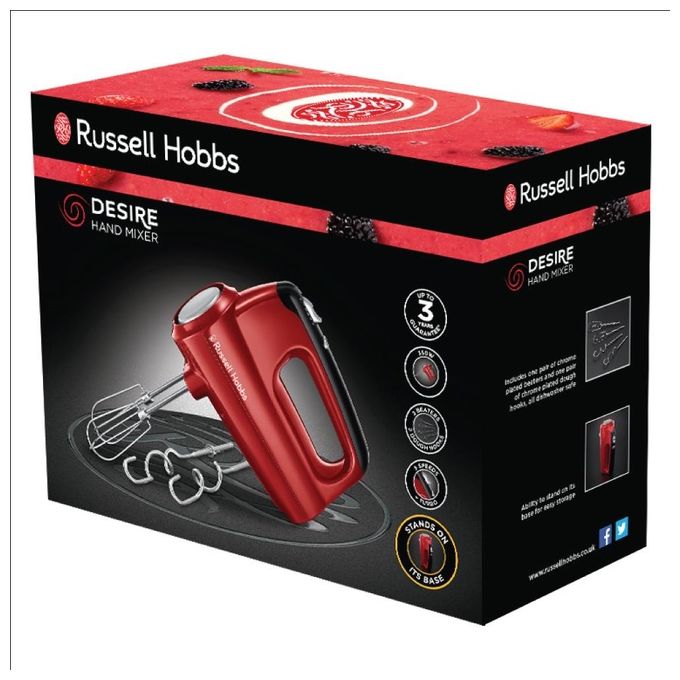 Russell Hobbs Desire Sbattitore 350W 5 Velocita' Rosso